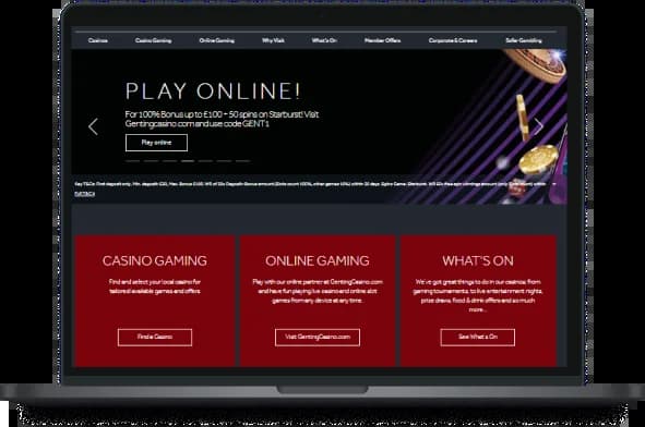 Genting Casino UK Desktop